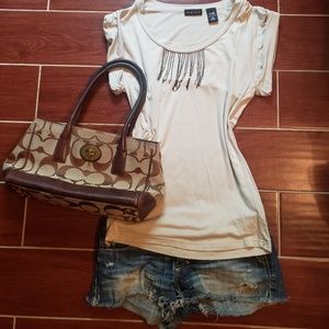 NY & Co Detailed Soho Soft Tee